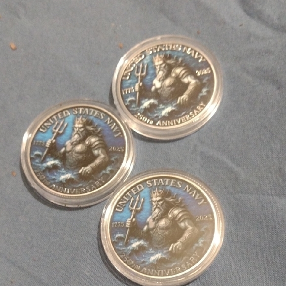 CIT MINT Other - United States Navy 250th Anniversary Mint Coins(3)